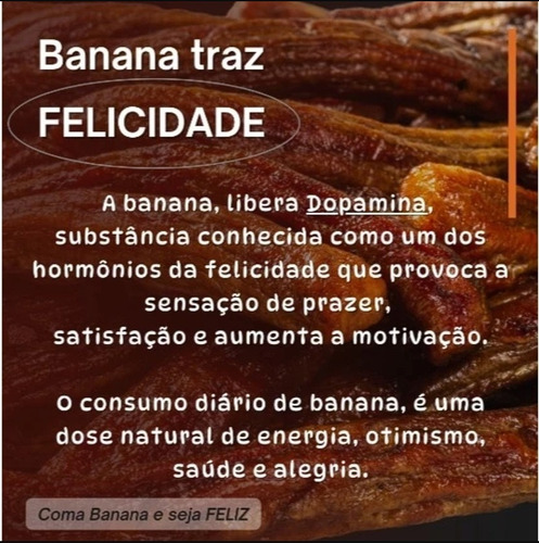 Banana Passa Desidratada Sem Açucar Gluten 100% Natural Fit