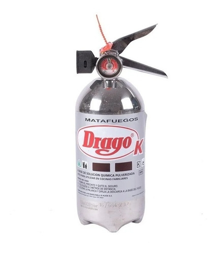Matafuego Drago Agua Química 2,5 L Fuegos Clase K Food Truck