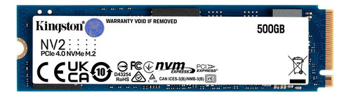 Disco sólido interno Kingston SNV2S/500G 500GB azul
