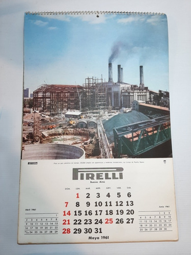 Imagen 5 de 9 de Antiguo Almanaque Pirelli 1961 Impecable Ro 1832