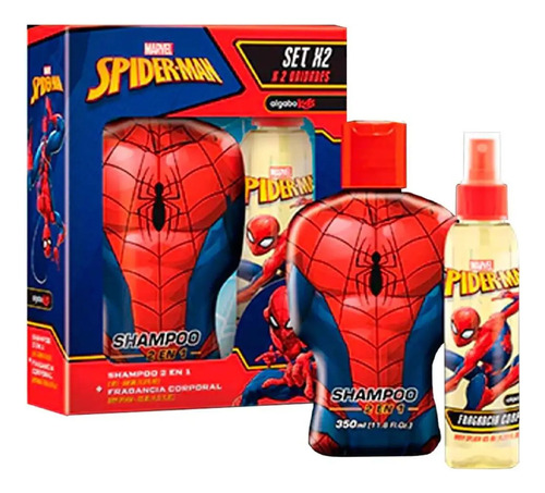 Body Splash Infantil Algabo Spiderman 125ml +shampoo Set