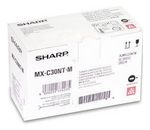 Toner Original Magenta Sharp Mx-c30nt-m Para Sharp Mx-c300w