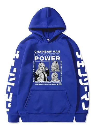 Chainsaw Man Denji Power Anime Prints Sudaderas Con Capucha