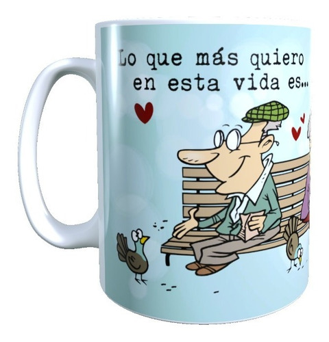 Taza Regalo San Valentín Dia Amor Enamorados Frase Envejecer