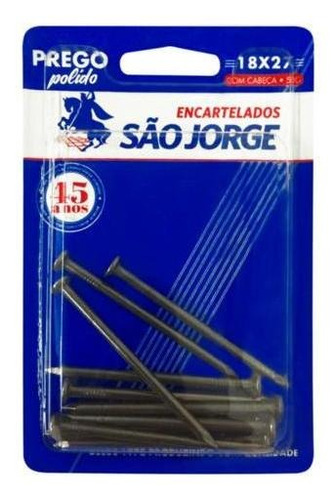 Prego Polido 18x27 C/cabeça - 50g - São Jorge Emb. C/ 10