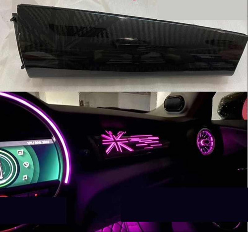 Moldura Led Inglaterra Interior Bandera Luminosa Mini Cooper