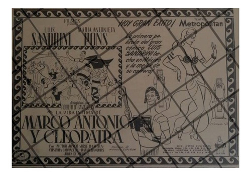 Afiche Retro Pelicula Marco Antonio Y Cleopatra 1947 5