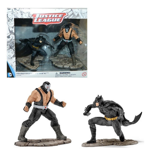 Estatueta Batman Vs Bane Schleich 13 Pintada A Mao 22540