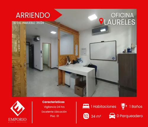 Arriendo Oficina Laureles