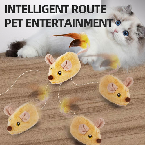 Juguete De Ratón Simulado Con Control Remoto Para Gatos, Jug