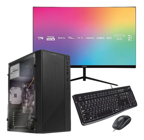 Cpu Intel I5 10400 Ddr4 16gb 1tb Monitor 21.5 Wifi 500w 80+