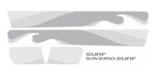 Kit Completo Adesivos Faixas Saveiro Surf 2015 2016 Original