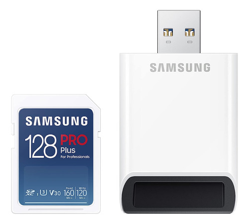 Memoria Samsung 128gb Pro Plus Uhs-i Sdxc 160 Mb/s