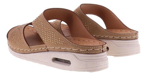 Sandalias Confort Slip On Brillios Casuales Para Mujer Aona