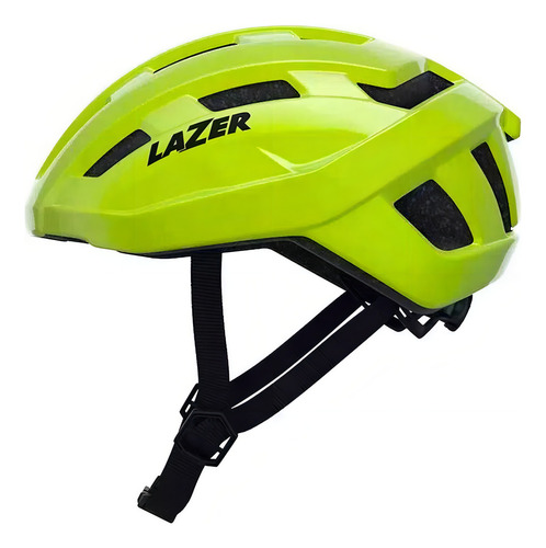 Casco de ciclismo Lazer Tempo Kineticore, color amarillo fluorescente, talla U