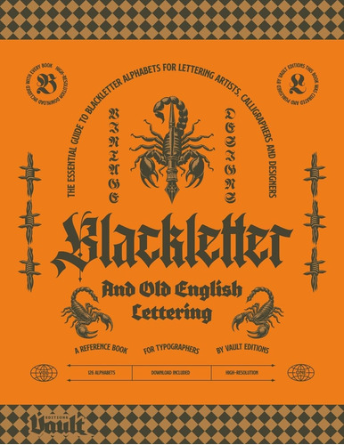 Libro: Blackletter And Old English Lettering Reference Book: