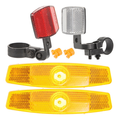# Kit De Reflectores Delanteros Y Traseros Para Bicicleta