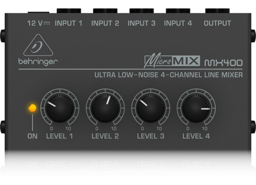 Mezclador De Línea De 4 Canales Mx400 Behringer