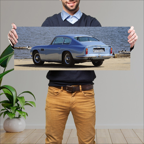 Cuadro 30x80cm Auto 1969 Aston Martin Db6 Uk 400 124