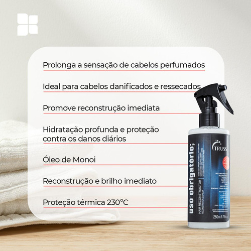 Kit Truss Shampoo Condicionador Frizz Zero + Uso Obrigatório