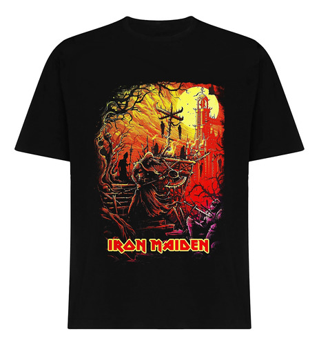 Polera Diseño Iron Maiden Estampado Dtf Cod 001