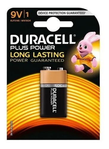 Pila Alcalina Duracell 9v Coppertop Mn16