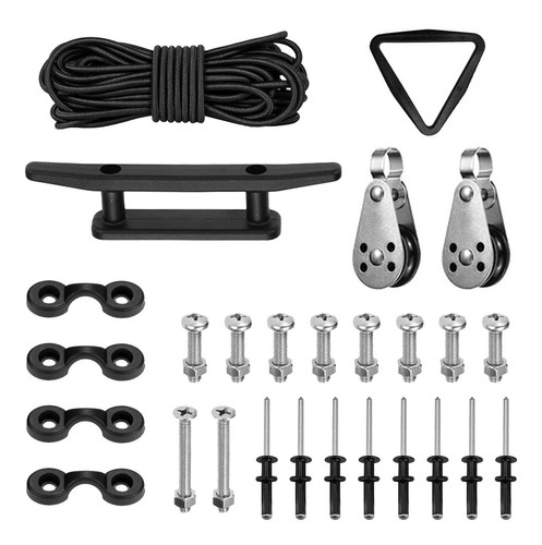 Kit De Carro De Anclaje Para Kayak Con Remaches De Triple Ag