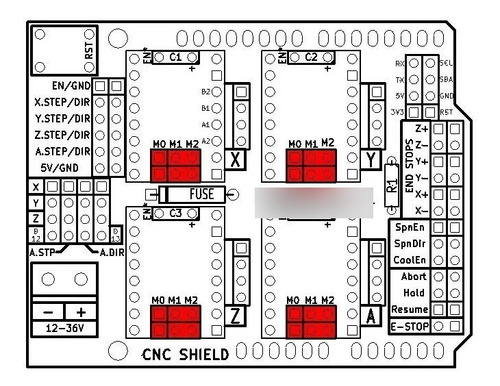 Controlador Para Arduino + Uno R3 + 4 Piezas Drv8825