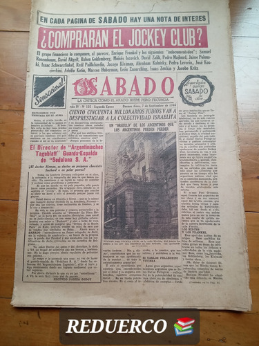 Diario Sábado 2° Época Año 1946 7/9