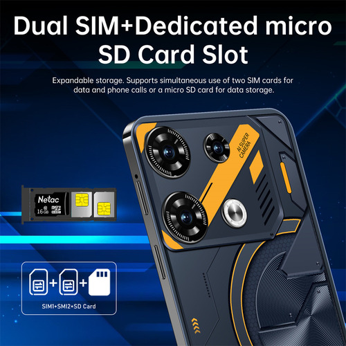 Para Teléfono Inteligente Celular Gt10 Pro De 7.3 Pulgadas,