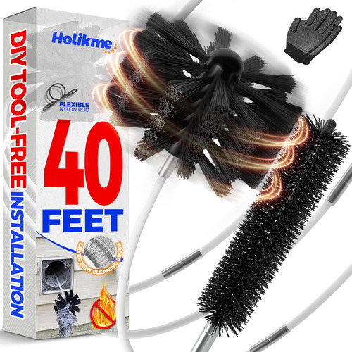 Kit Limpiador Ventilación Secadora 40 Pies Accesorio Taladro