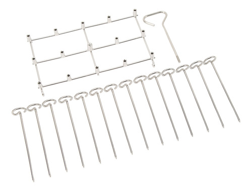 Soporte Vertical Para Freidora Y Brochetas De Acero Inoxidab
