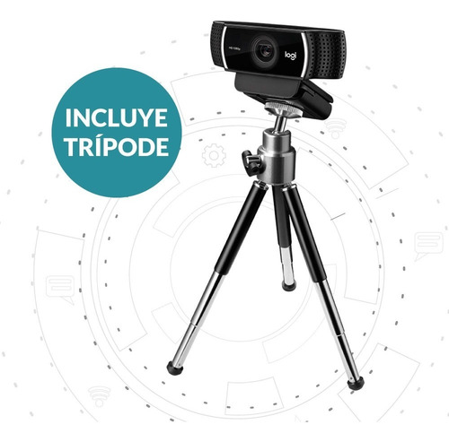 Imagen 3 de 6 de Camara Web Webcam Logitech C922 Pro Stream Full Hd Pce Rt