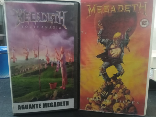 Megadeth-coleccion-aguante Megadeth-rust In Pieces-vhs-1990