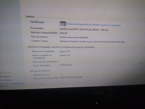 Pc Gamer I5 8gb Roda Tudo
