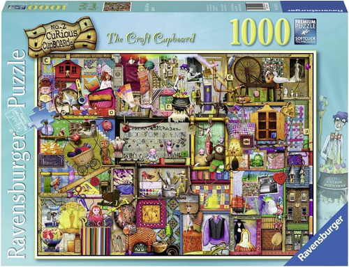 Rompecabezas Ravensburger The Craft Cupboard De 1000 Piezas.