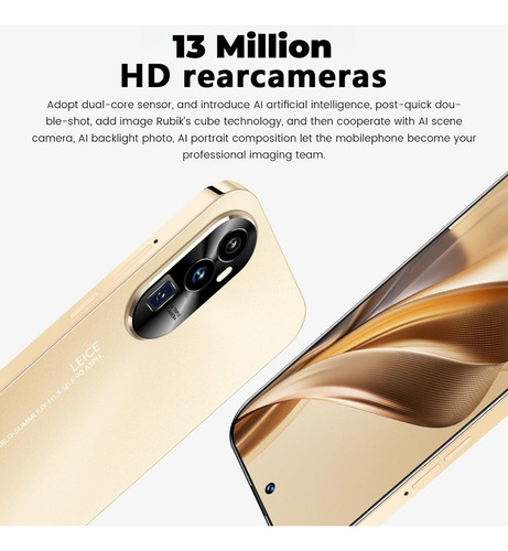 Teléfono Inteligente Reno10 Pro Neoman 6.53 Pulgadas, Doble Sim Android Smartphone 16gb