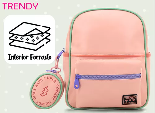 Mochilas Mujer Eco Cuero Antirobo Trendy Urbana 15491 - $ 43.603