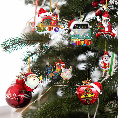 7x2023 Colgante De Navidad Artesanías Acrílicas