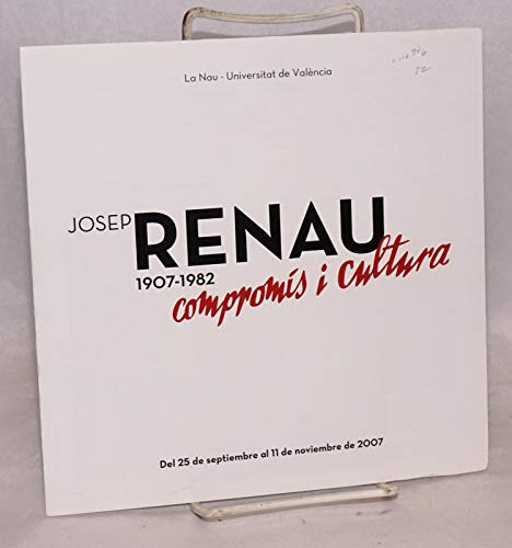 Libro Josep Renau1907 1982 Compromiso Y Cultura De Vv Aa