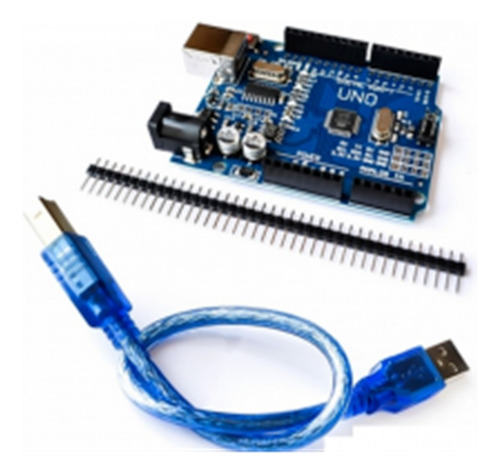 100% Funcional Con Arduino Uno R3 Mega328p Ch340 Usb