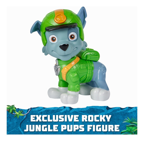 Camión De Juguete Paw Patrol Jungle Pups Rocky Con Figura De