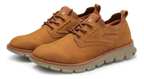 Zapatos Oxford Casuales Suede Cafe