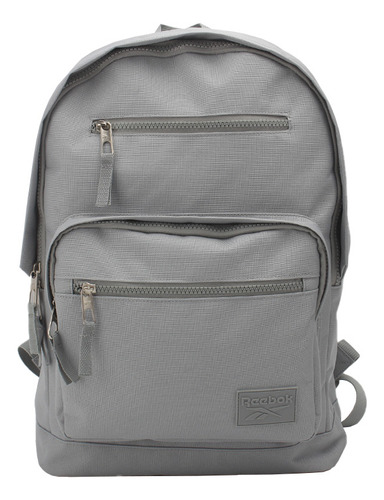Mochila Reebok Urbana Acolchada Air Mesh Tiras Regulables Color Gris Diseño De La Tela Liso