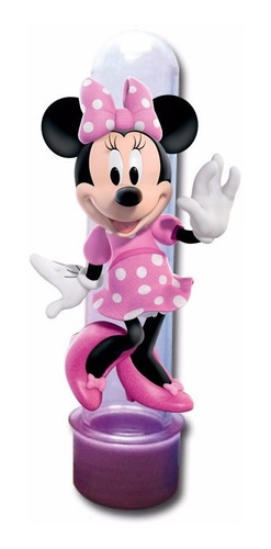 30 Tubete Personalizado 3 D Minnie Rosa