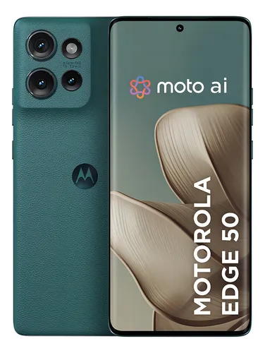 Smartphone Motorola Edge 50 5g - 256gb 24gb Ram Boost 50mp Sony Camera Moto Ai Ip68 Nfc - Green Vegan Leather
