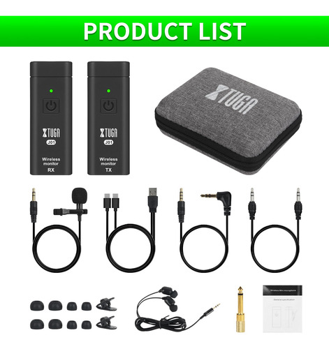 Sistema Inalámbrico Uhf En El Oído Monitor Iem Para Música