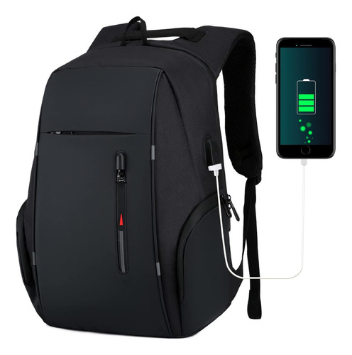 Mochila Urbana Notebook Puerto Usb Oxford 5 Cierres