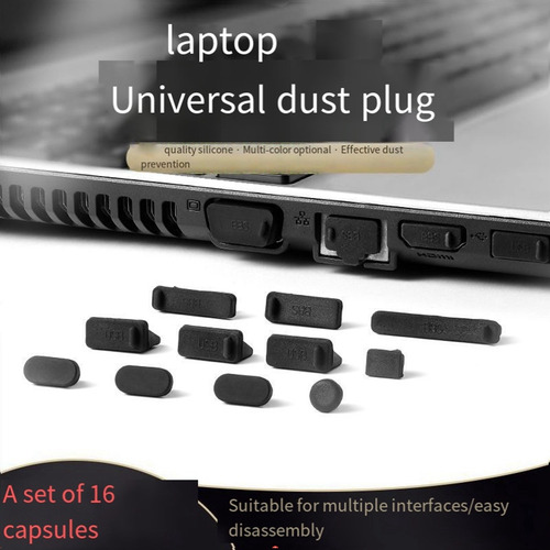 16 Unidades De Plugue De Poeira Para Laptop Universal Usb Du