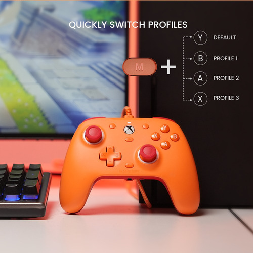 Controlador Con Cable Gamesir G7 Se Para Pc/xbox One Color Naranja Oscuro